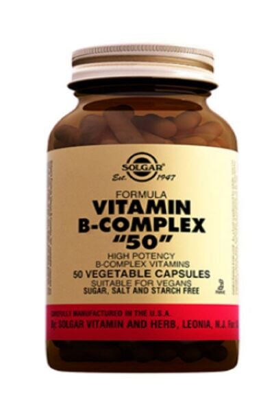 Solgar Vitamin B-complex 50 Kapsül