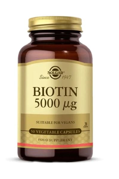 Solgar Biotin 5000 Mcg 50 Kapsül