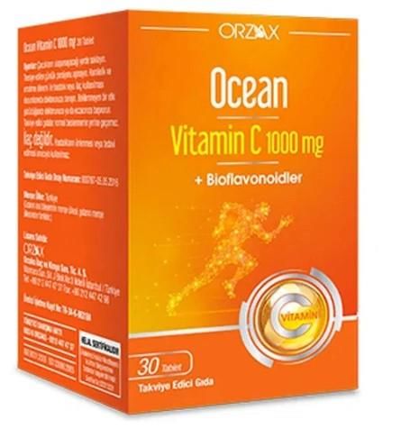 Orzax Ocean Vitamin C 1000 Mg 30 Tablet