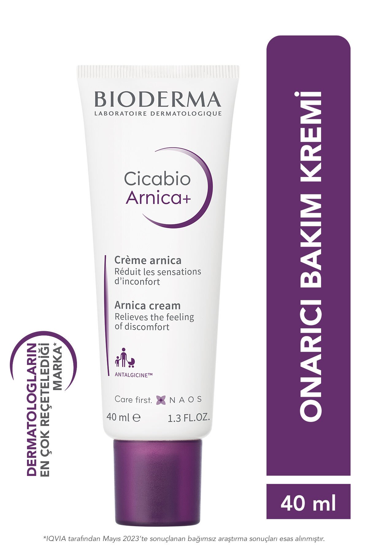 Bioderma Cicabio Arnica+ Bariyer Yüz, Vücut Bakım Kremi, Yetişkin, Çocuk 40 ml