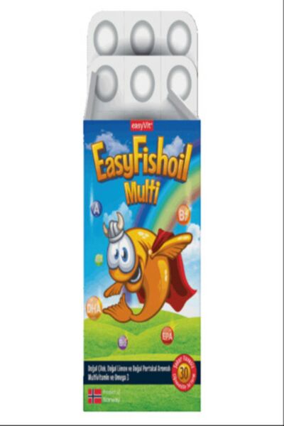 Easyvit Multi Omega 3 Çiğnenebilir Jel Formda 30 Tablet