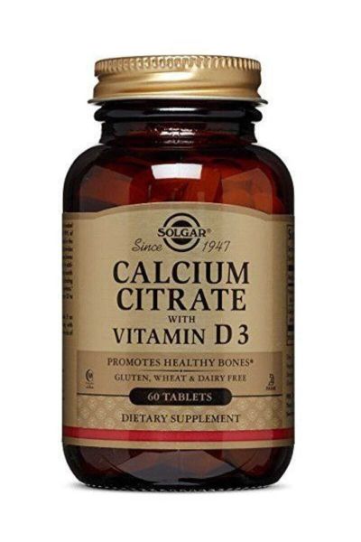 Solgar Calcium Citrat With Vitamin D 60 Tablet