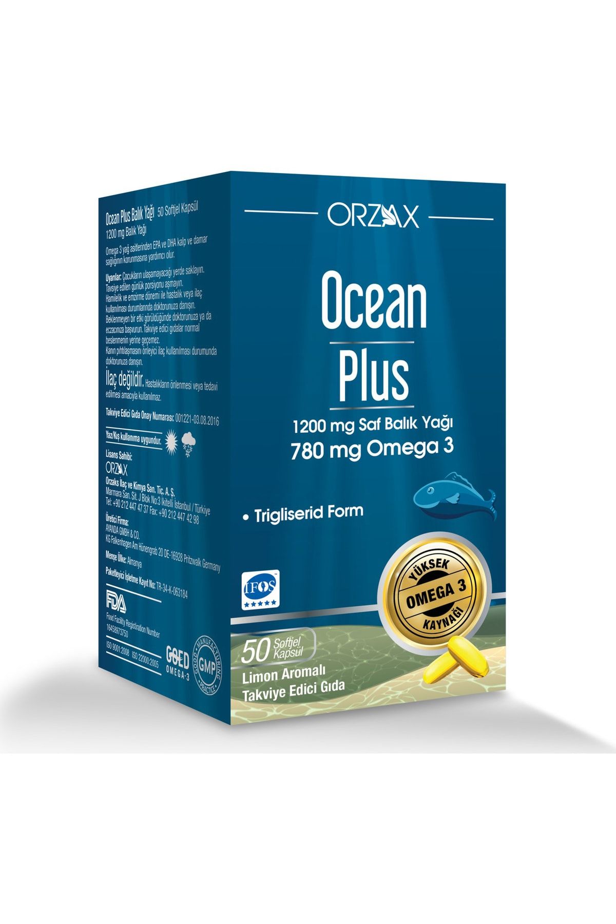 Ocean Plus 1200 Mg 50 Kapsül