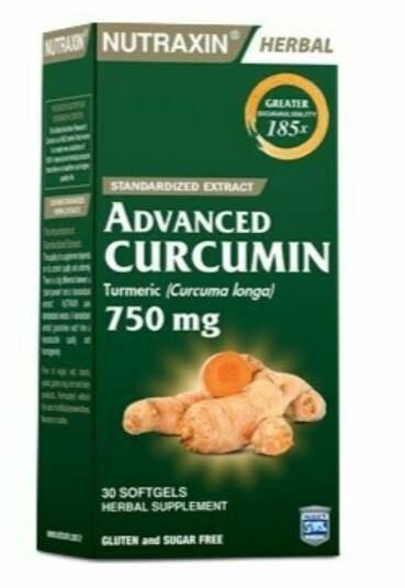 Nutraxin Advanced Curcumin 750mg 30 Softjel