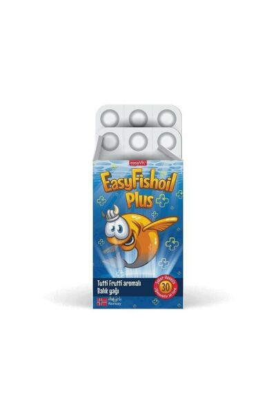 Easyfishoil Plus Tutti Frutti Aromalı 30 Çiğnenebilir Jel Form