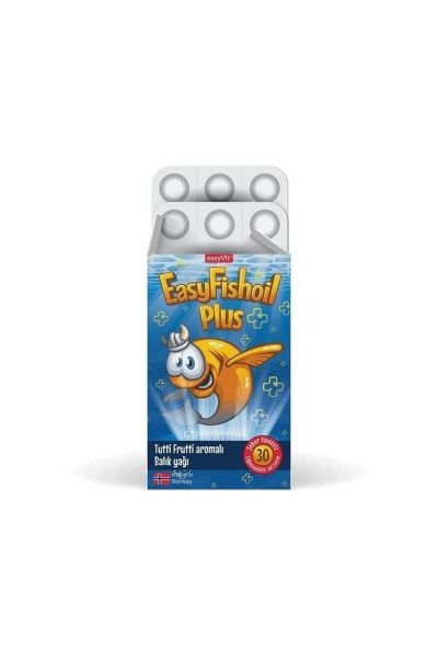 Easyfishoil Plus Tutti Frutti Aromalı 30 Çiğnenebilir Jel Form