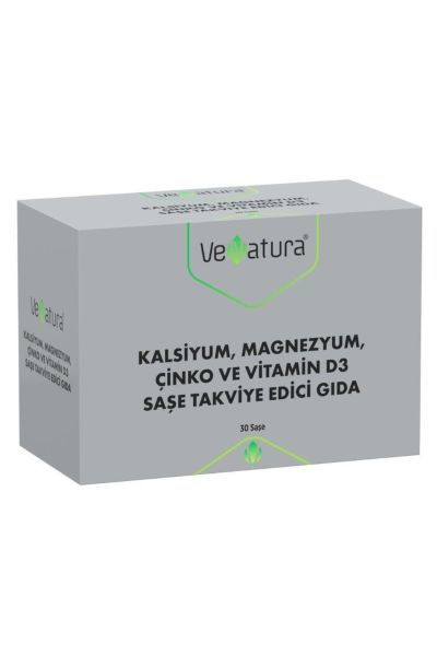 Venatura Kalsiyum, Magnezyum, Çinko Ve Vitamin D3 30 Saşe