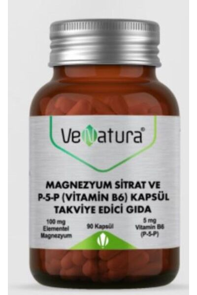 Venatura Magnezyum Sitrat Ve P5p (vitamin B6) 90 Kapsül