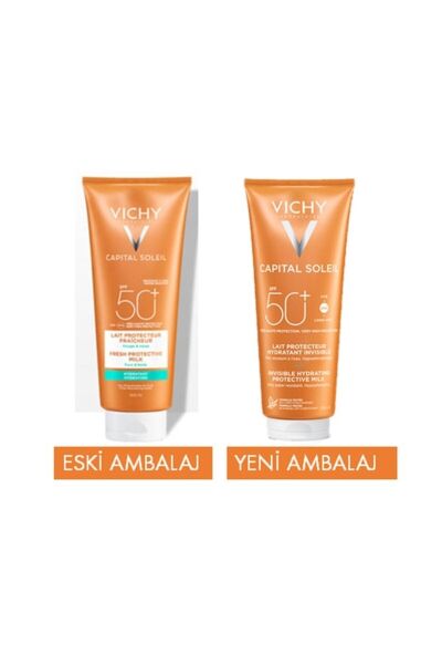 Vichy Capital Soleil Spf50 Yüksek Korumalı Yüz Ve Vücut Güneş Sütü Spf50 300 ml