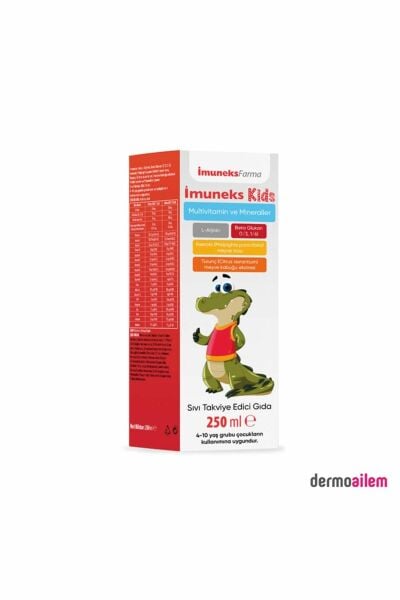 İmuneks Kids Multivitamin ve Mineraller Takviye Edici Gıda 250 ml