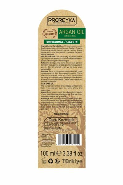 PROREYKA ARGAN YAĞI 100 ML