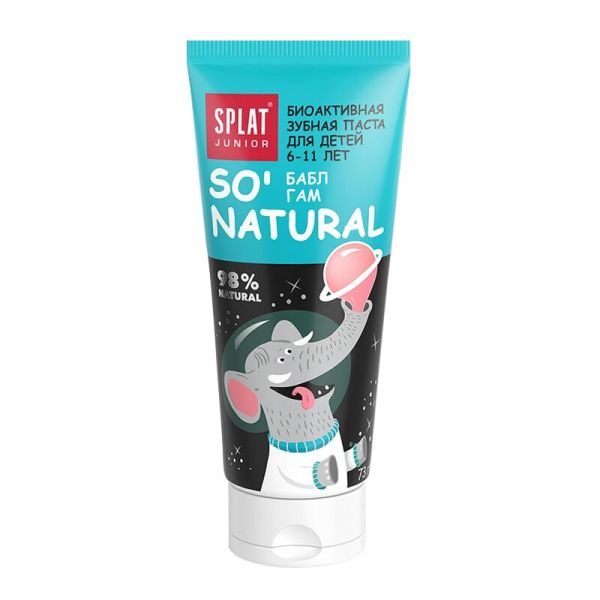 Splat So Natural 6 - 11 Yaş Bubble Gum Çocuk Diş Macunu 73 G