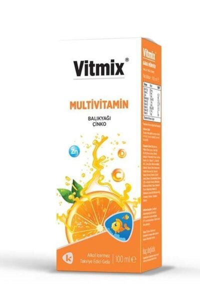 Vitmix Multivitamin,balıkyağı & Çinko Içeren Takviye Edici Gıda 100 ml