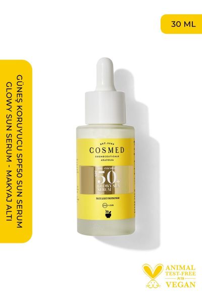 Cosmed Güneş Koruyucu Spf50 Sun Serum- Sun Serum - Makyaj Altı 30 ml
