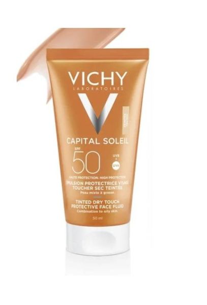 Vichy Ideal Soleil Karma Ve Yağlı Cilt Spf50 Renkli Güneş Koruyucu Emülsiyon 50ml