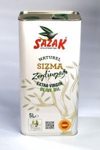 Sazak Naturel Sızma Zeytinyağı 5 Lt ( Sezon 2023-2024)