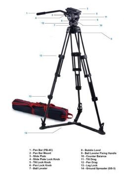 Acebil CS-282M Profesyonel Alüminyum Tripod