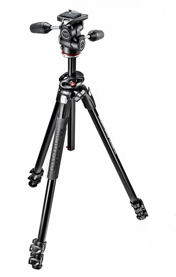 Manfrotto MK290DUA3-3W Harektli Orta Borulu Tripod + MH804-3W Başlıklı Kit