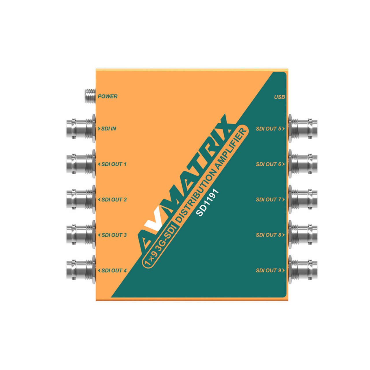 AVMatrix SD1191 1x9 3G-SDIDistribution Amplifier