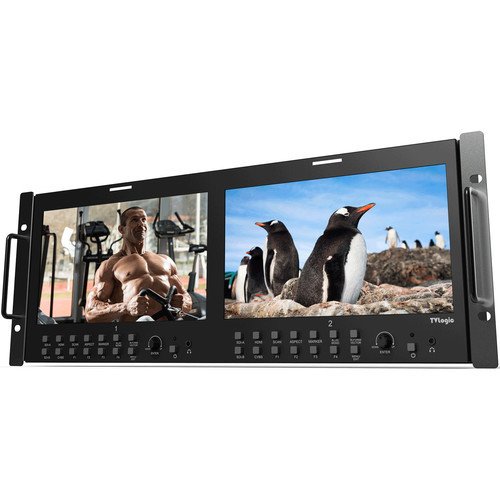 TVLogic RKM-290A Çift 9'' HD/SD Çok Kanallı LCD Raf Monitörü