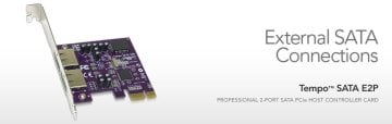 Tempo SATA E2P PCIe Card (2 external port multiplier ports)