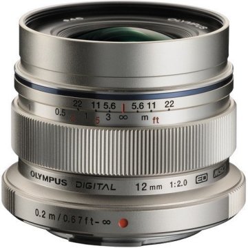 Olympus M.Zuiko Digital Lens 12mm 1:2.0 Silver