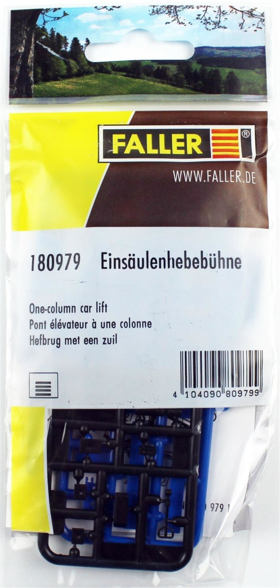 Faller 180979 1/87 Ölçek, Tek Kollu Hidrolik Araç Lifti, Plastik Model kiti