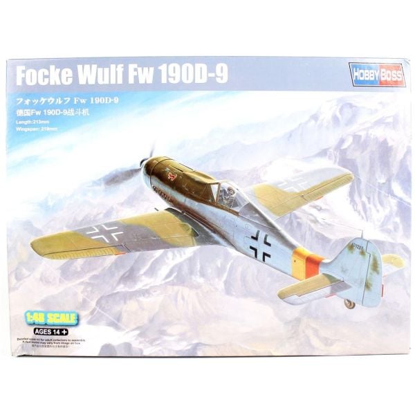 HobbyBoss 81716 1/48 Ölçek, Focke-Wulf FW190D-9, Savaş Uçağı, Plastik Model kiti