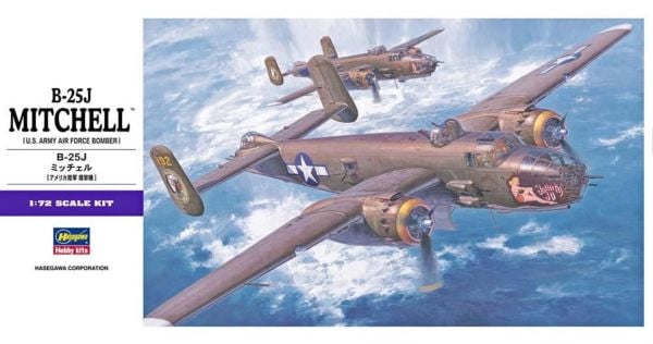 Hasegawa E16 546 1/72 Ölçek, B-25J Mitchell, Savaş Uçağı, Plastik Model kiti