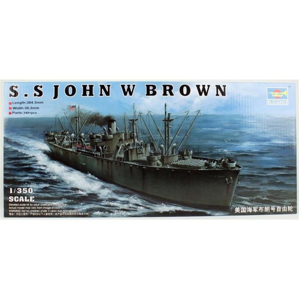 Trumpeter 05308 1/350 Ölçek, S.S John W Brown Kargo Gemisi, Plastik Model Kiti