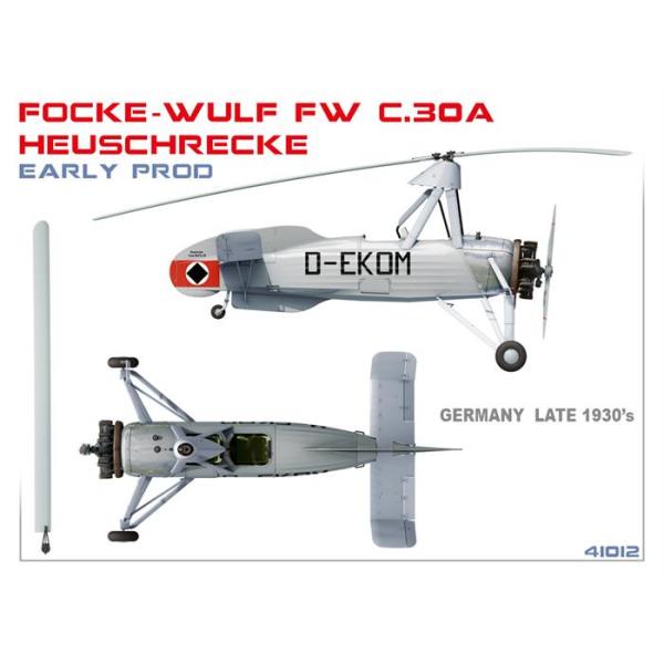 MiniArt Focke-Wulf Fw C.30A Heuschrecke. İlk Üretim