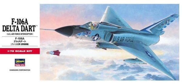 Hasegawa C11 341 1/72 Ölçek, F-106A Delta Dart, Savaş Uçağı, Plastik Model kiti