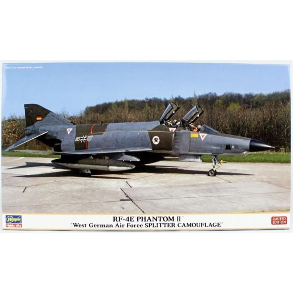 Hasegawa 2445 1/72 Ölçek, RF-4E Phantom II (West German Air Force Splıtter Camouflage),(Lim. Ed) Savaş Uçağı, Plastik Model kit