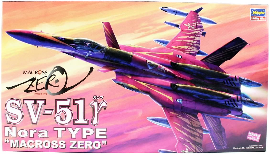 Hasegawa 16 65716 1/72 Ölçek, SV-51 ? Nora Type (Macross Zero), Macross-Robotech TV Serisi, Bilim Kurgu, Plastik Model kiti