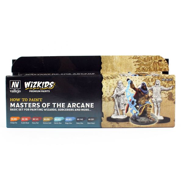 Vallejo 80257 8X8 ml. Masters of the Arcane, Wizkits Serisi Model Boyası Seti