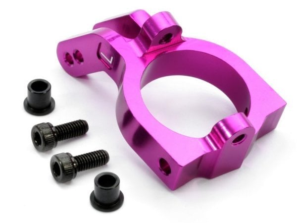 LEFT SPINDLE CARRIER (PURPLE ALUMINUM) SAVAGE