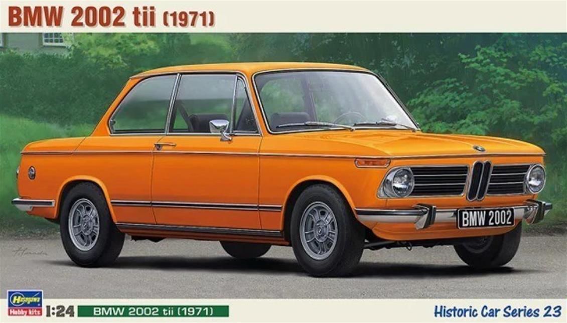 Hasegawa HC23 21123 1/24 Ölçek BMW 2002 tii 1971 Otomobil Plastik Model Kiti
