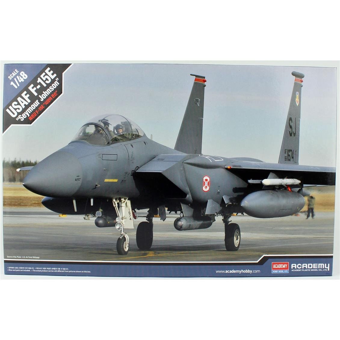 Academy 12295 1/48 Ölçek, USAF F-15E (Seymour Johnson) Savaş Uçağı, Plastik Model kiti