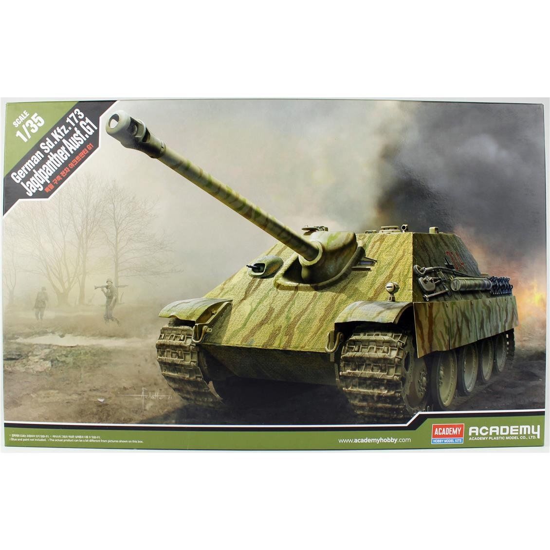 Academy 13539 1/35 Ölçek, Sd.Kfz 173 Jagdpanther G1 Tankı, Plastik Model kiti