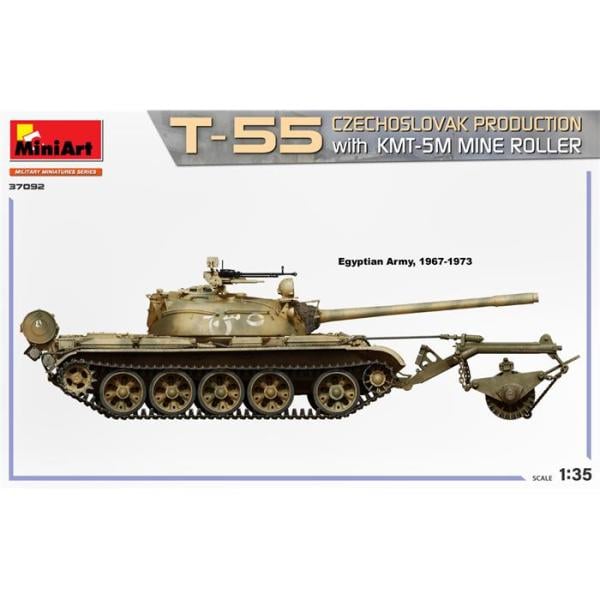 MiniArt T-55 Çekoslovakya Üretimi, KMT-5M Mayın Silindiri ile birlikte