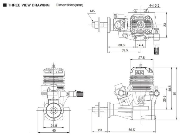 OS Engines 11532 Max-15 LA Silver (10G) ve 871 Susturuculu, Nitro Yakıtlı Model Uçak Motoru