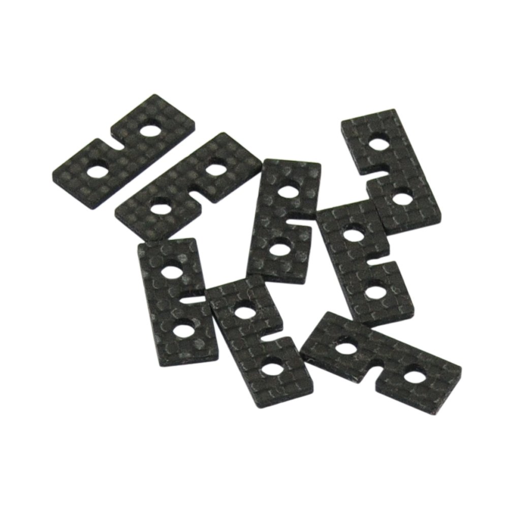 RJX18CF - CF Standard Servo Plate (8pcs - Black)