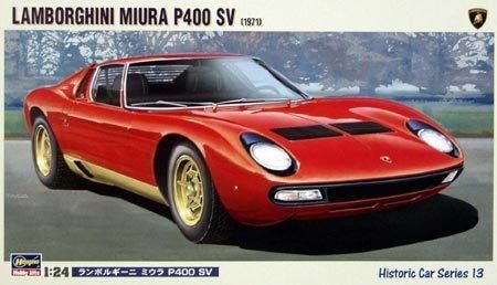 Hasegawa HC13 21213 1/24 Ölçek Lamborghini Miura SV Otomobil Plastik Model Kiti