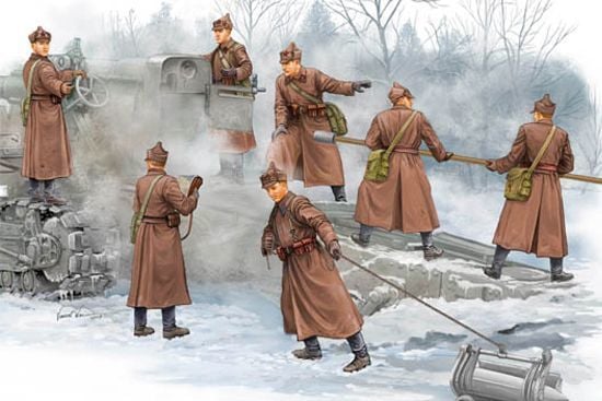 1/35 Figure-Soviet B-4 Artillery Crew