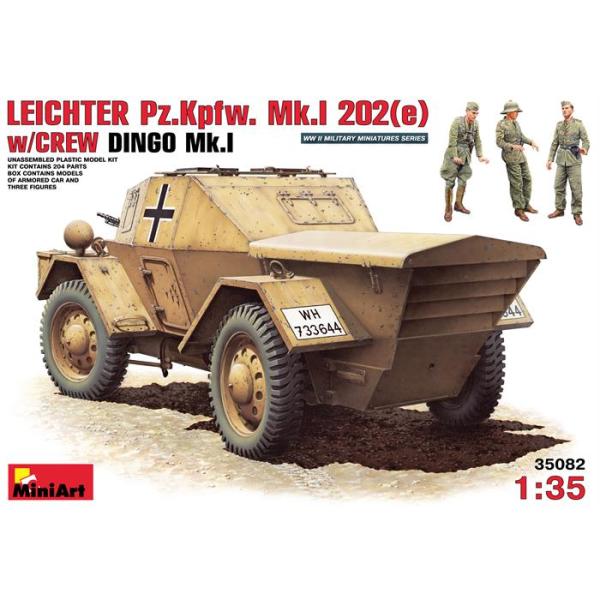 MiniArt Leichter Pz.Kpfw. MkI 202(e) Mürettebat ile birlikte