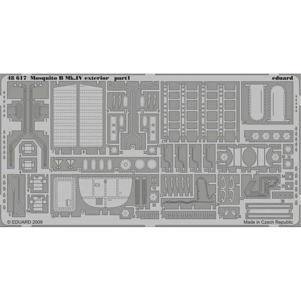 Eduard 48617 1/48 Ölçek, Mosquıto B Mk.IV Dış Detay Seti - Std.P