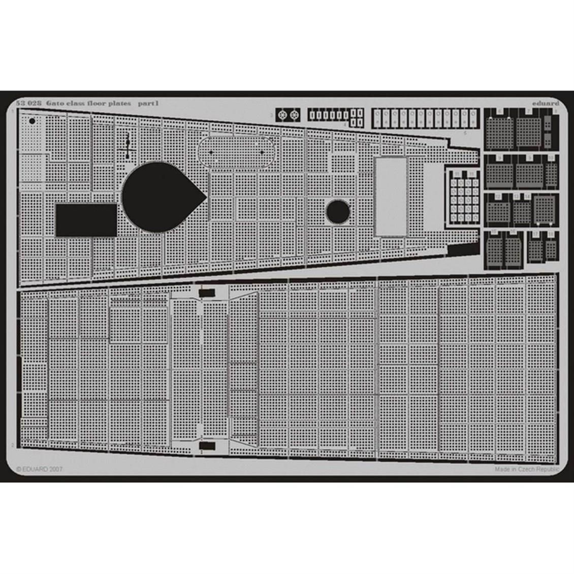 Eduard 53028 1/72 Ölçek, Gato Class Floor Plates Detay Seti - St