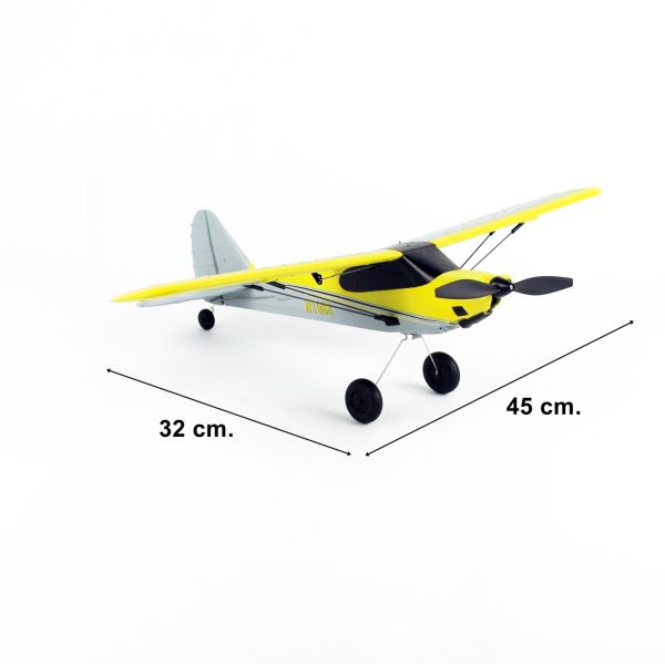 TopRC 106B01 Mini Cub RTF, Sarı, Uçmaya Hazır Model Uçak Seti