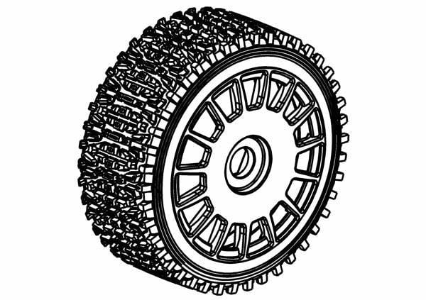 Lastik 160 mm Dirt-Xross Ralli BS Bezli + Jant x2