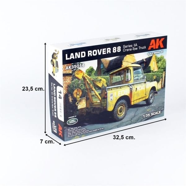 AK Interactive 35014 1/35 Ölçek, Land Rover 88 Series IIA (Vinçli Çekici), Askeri Araç, Plastik Model kiti